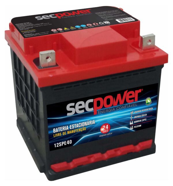 Bateria SecPower Chumbo-ácido Estacionária 12V 40Ah