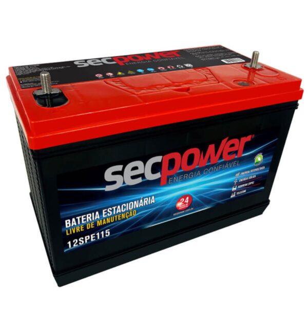 Bateria SecPower Chumbo-ácido Estacionária 12V 115Ah