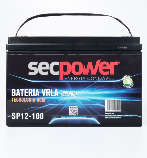 Bateria SecPower Chumbo-ácido VRLA AGM 12V 100Ah