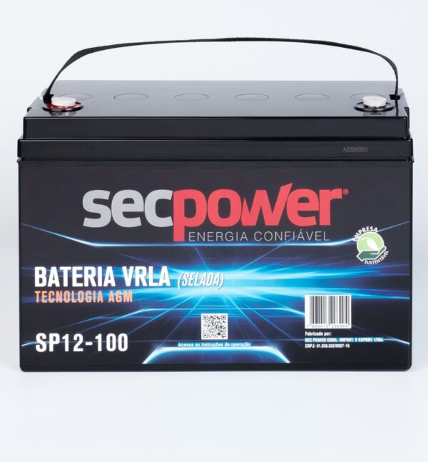 Bateria SecPower Chumbo-ácido VRLA AGM 12V 100Ah - Imagem 2