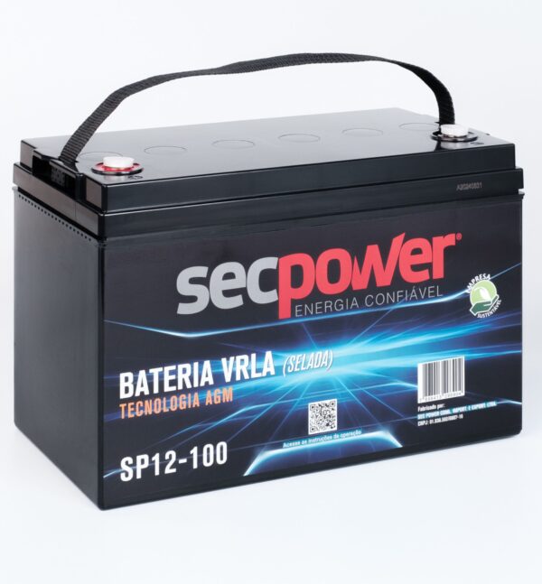 Bateria SecPower Chumbo-ácido VRLA AGM 12V 100Ah - Imagem 3