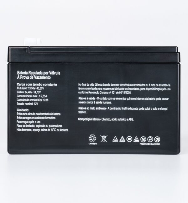 Bateria SecPower Chumbo-ácido VRLA AGM 12V 12Ah - Imagem 2