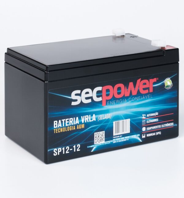 Bateria SecPower Chumbo-ácido VRLA AGM 12V 12Ah - Imagem 3