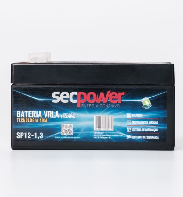 Bateria SecPower Chumbo-ácido VRLA AGM 12V 1,3Ah - Imagem 4