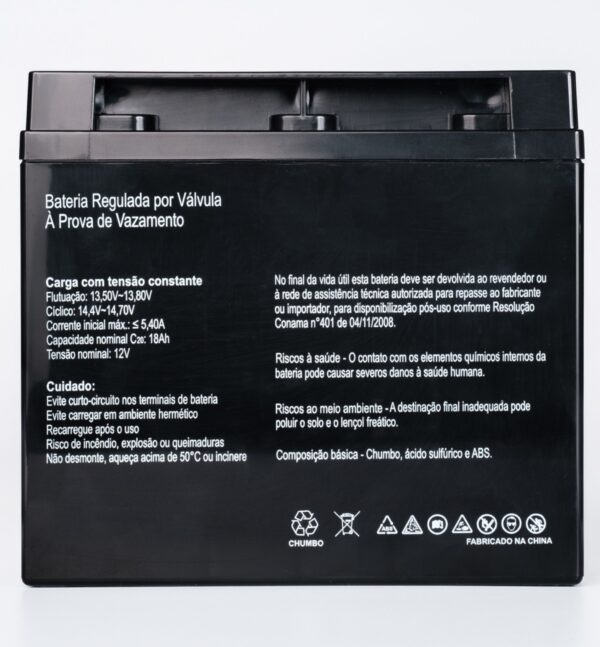 Bateria SecPower Chumbo-ácido VRLA AGM 12V 18Ah - Imagem 4