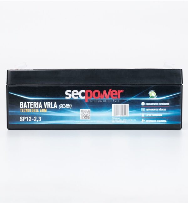 Bateria SecPower Chumbo-ácido VRLA AGM 12V 2,3Ah