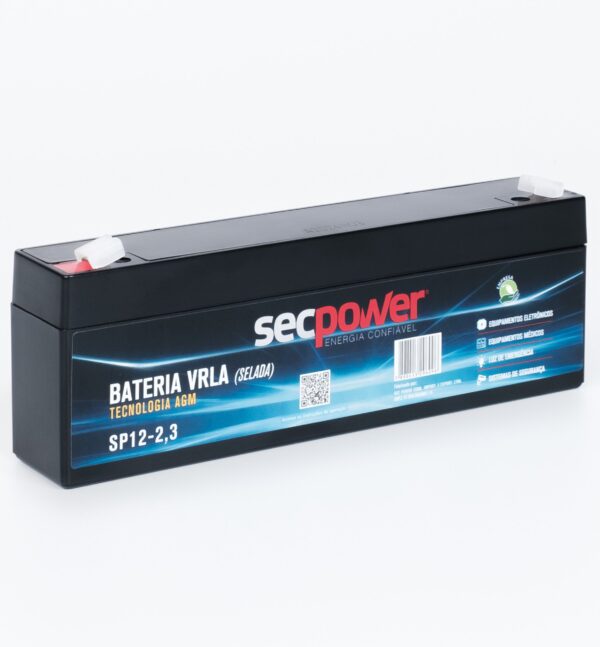 Bateria SecPower Chumbo-ácido VRLA AGM 12V 2,3Ah - Imagem 4
