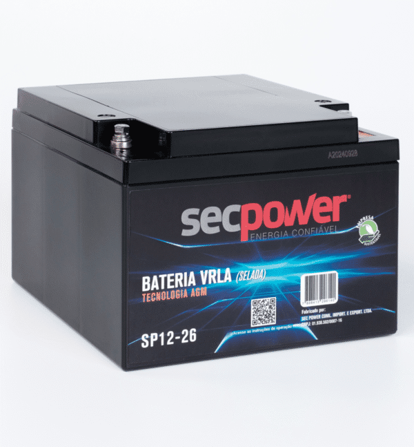 Bateria SecPower Chumbo-ácido VRLA AGM 12V 26Ah - Imagem 5