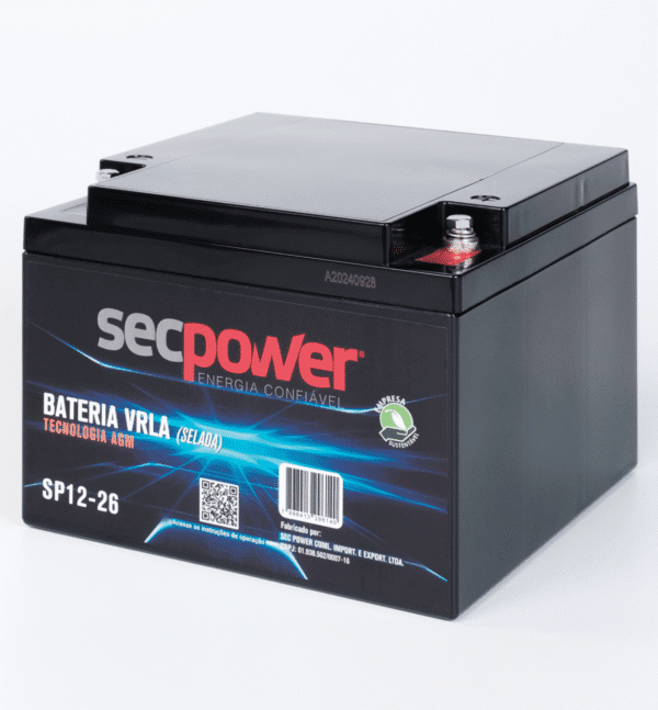 Bateria SecPower Chumbo-ácido VRLA AGM 12V 26Ah - Imagem 4