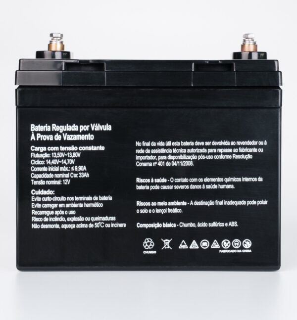 Bateria SecPower Chumbo-ácido VRLA AGM 12V 33Ah - Imagem 3