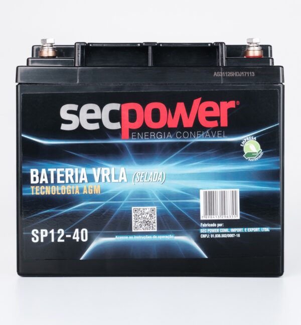 Bateria SecPower Chumbo-ácido VRLA AGM 12V 40Ah