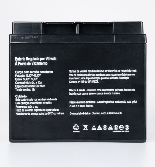 Bateria SecPower Chumbo-ácido VRLA AGM 12V 40Ah - Imagem 5