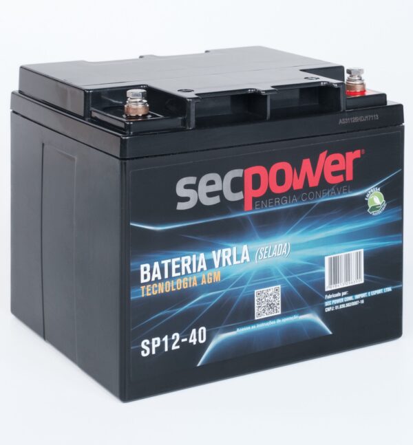 Bateria SecPower Chumbo-ácido VRLA AGM 12V 40Ah - Imagem 4