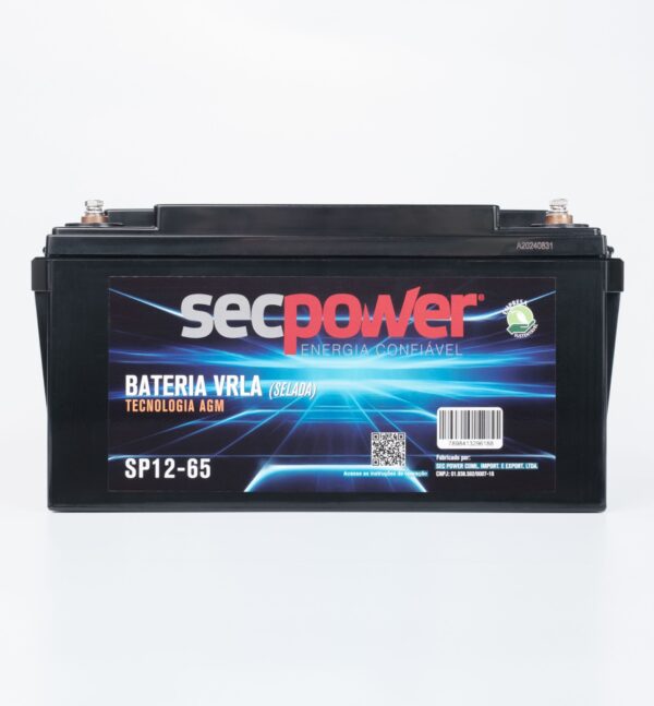 Bateria SecPower Chumbo-ácido VRLA AGM 12V 65Ah