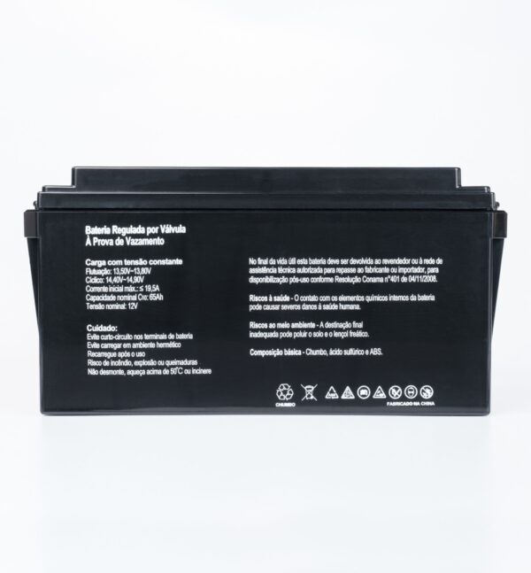 Bateria SecPower Chumbo-ácido VRLA AGM 12V 65Ah - Imagem 3