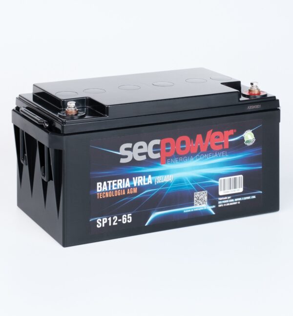 Bateria SecPower Chumbo-ácido VRLA AGM 12V 65Ah - Imagem 2