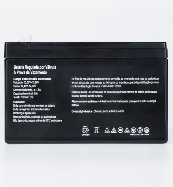 Bateria SecPower Chumbo-ácido VRLA AGM 12V 7ALS - Imagem 3